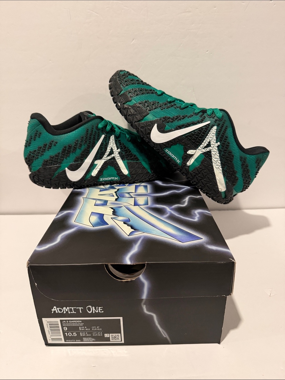 Nike Ja 3 'Garden' Sz: 9 / 10 / 10.5 / 13 / 14 (IX5372-300)